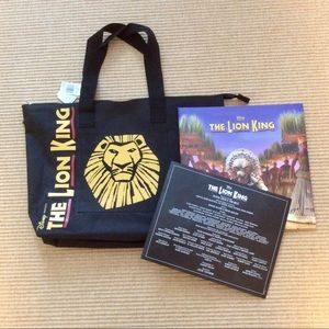 Disney Lion King Tote Bag, Program, & Cast Sheet